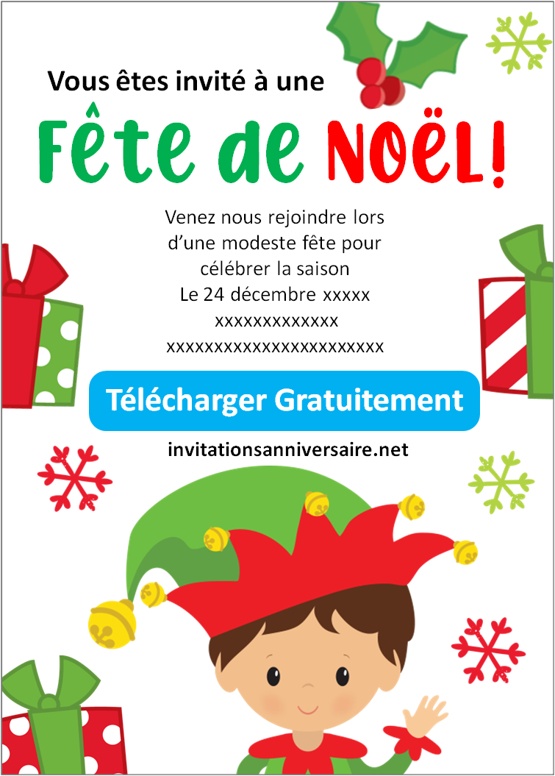 invitation de noel virtuelle